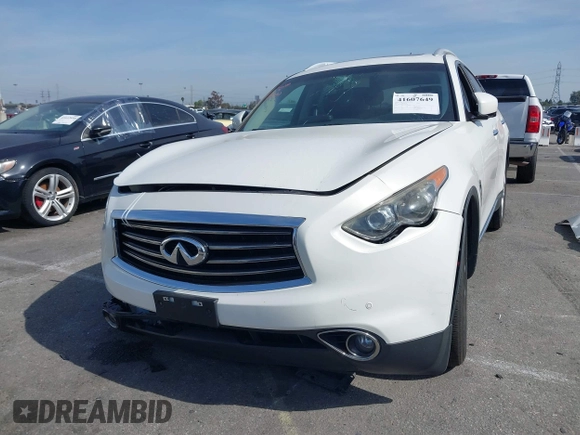 2012 Infiniti FX35 with VIN JN8AS1MU8CM122544, listed as a IAAI auction lot 41607649 with 152,415 mi miles. Bid and sale history available at carsss.com. Image 17.