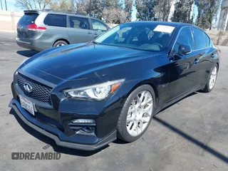 2014 Infiniti Q50 Hybrid Sport with VIN JN1AV7AR8EM700220, listed as a IAAI auction lot 41755814 with 133,154 mi miles. Bid and sale history available at carsss.com. Image 17.