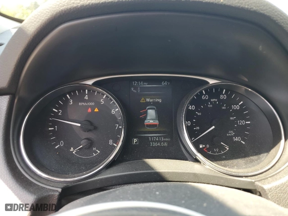 2015 Nissan Rogue SL with VIN 5N1AT2MV3FC847384, listed as a Copart auction lot 53914355 with 117,413 mi miles and Salvage Title. Bid and sale history available at carsss.com. Image 9.