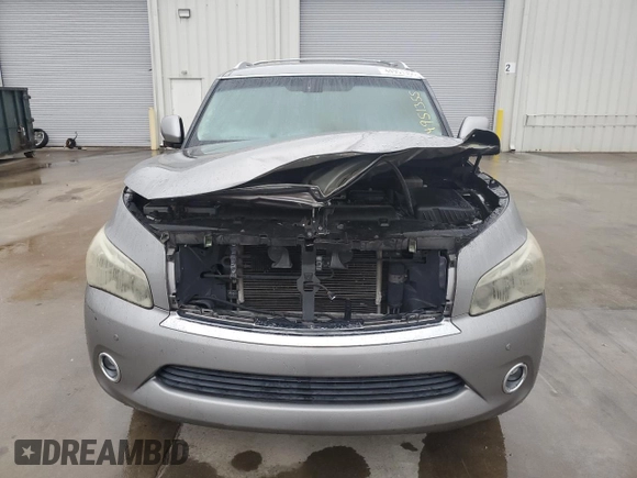 2012 Infiniti QX56 8-passenger with VIN JN8AZ2ND5C9715426, listed as a Copart auction lot 44951355 with 0 mi miles and Salvage Title. Bid and sale history available at carsss.com. Image 5.