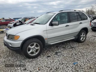 2002 BMW X5 3.0i with VIN 5UXFA535X2LP28470, listed as a Copart auction lot 54247035 with 0 mi miles and Clean Title. Bid and sale history available at carsss.com. Image 1.