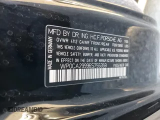 2006 Porsche 911 Carrera with VIN WP0CA29996S755359, listed as a Copart auction lot 45865585 with 18,993 mi miles and Salvage Title. Bid and sale history available at DreamBid. Image 13.