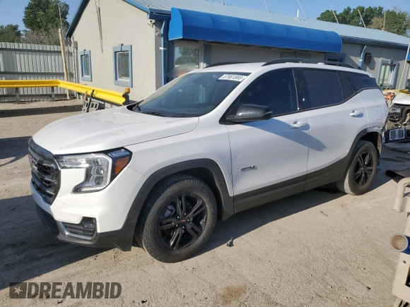 2023 GMC Terrain AT4 with VIN 3GKALYEG0PL145721, listed as a Copart auction lot 57461565 with 41,279 mi miles and Salvage title. Bid and sale history available at DreamBid. Image 1.