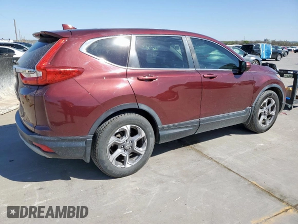 2019 Honda CR-V EX with VIN 7FARW1H58KE015852, listed as a Copart auction lot 49676005 with 47,391 mi miles and Clean Title. Bid and sale history available at carsss.com. Image 3.