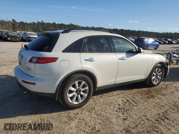 2006 Infiniti FX35 with VIN JNRAS08U66X104076, listed as a Copart auction lot 85278234 with 133,930 mi miles and Salvage Title. Bid and sale history available at carsss.com. Image 3.