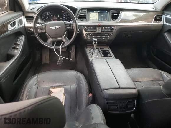 2017 Genesis G80 3.8L with VIN KMHGN4JE6HU176844, listed as a Copart auction lot 65360943 with 97,086 mi miles and Non Repairable. Bid and sale history available at DreamBid. Image 8.