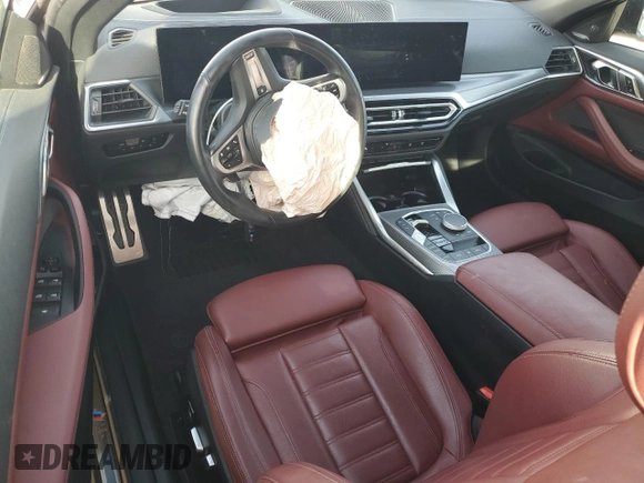2024 BMW 4 Series M440i with VIN WBA53AT01RCN16715, listed as a Copart auction lot 75427644 with 6,597 mi miles and Salvage Title. Bid and sale history available at carsss.com. Image 8.