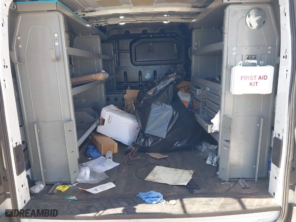 2019 Ford Transit Van with VIN 1FTYR1YM5KKA63379, listed as a IAAI auction lot 41817487 with 106,573 mi miles. Bid and sale history available at carsss.com. Image 8.