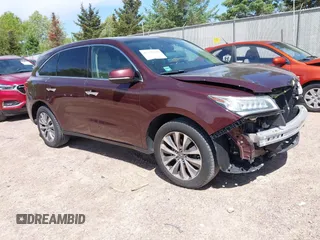 2015 Acura MDX Technology with VIN 5FRYD4H42FB010866, listed as a IAAI auction lot 42275909 with 152,981 mi miles and . Bid and sale history available at DreamBid. Image 1.