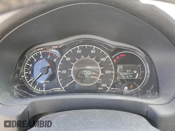 2015 Nissan Note SV with VIN 3N1CE2CP3FL440263, listed as a Copart auction lot 56556235 with 103,825 mi miles and Salvage title. Bid and sale history available at DreamBid. Image 9.