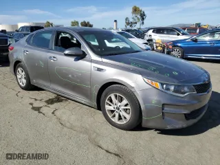 2017 Kia Optima LX with VIN 5XXGT4L32HG125966, listed as a Copart auction lot 44795095 with 75,571 mi miles and Salvage Title. Bid and sale history available at carsss.com. Image 4.