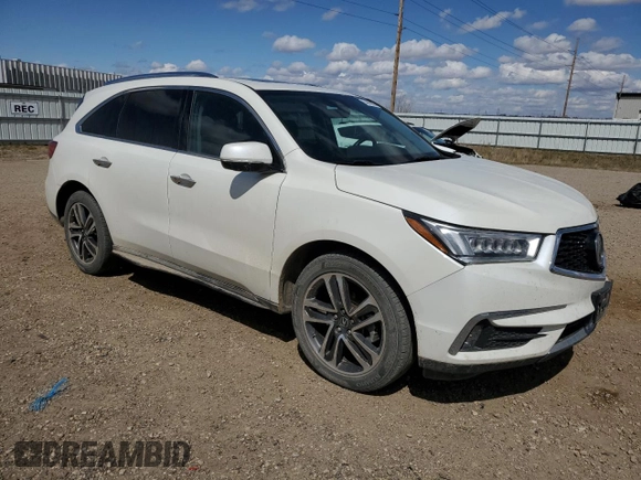 2017 Acura MDX Advance with VIN 5FRYD4H85HB004355, listed as a Copart auction lot 53860985 with 68,241 mi miles and Salvage title. Bid and sale history available at DreamBid. Image 4.