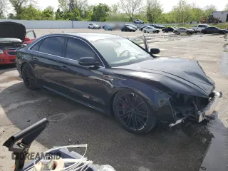 2017 Audi A8 with VIN WAU44AFD3HN015464, listed as a Copart auction lot 55099805 with 125,067 mi miles and Clean title. Bid and sale history available at DreamBid. Image 4.
