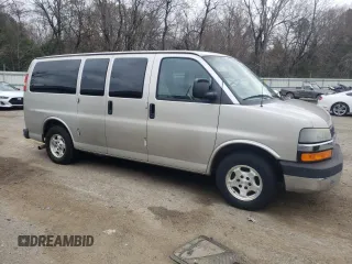 2005 Chevrolet Express Passenger z VIN 1GNFG15T351207764, wystawiony jako Copart lot #46085905 z przebiegiem 175 358 mil mil oraz Czysty tytuł • Clean title. Historia ofert i sprzedaży dostępna na DreamBid. Obrazek 4.