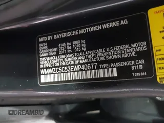 2014 MINI Countryman S with VIN WMWZC5C53EWP40677, listed as a IAAI auction lot 41473281 with 108,616 mi miles and . Bid and sale history available at DreamBid. Image 9.