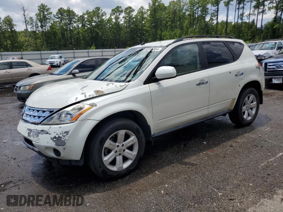 2007 Nissan Murano S with VIN JN8AZ08W47W602687, listed as a Copart auction lot 63766954 with 241,212 mi miles and Salvage Title. Bid and sale history available at carsss.com. Image 1.
