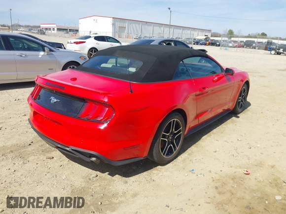 2018 Ford Mustang EcoBoost Premium with VIN 1FATP8UH7J5155307, listed as a IAAI auction lot 41807945 with 57,933 mi miles and . Bid and sale history available at carsss.com. Image 4.