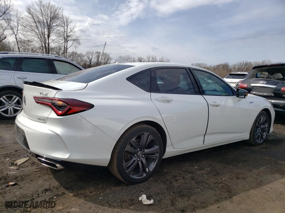2023 Acura TLX w/A-Spec Package with VIN 19UUB6F55PA005007, listed as a Copart auction lot 49615805 with 31,620 mi miles and Salvage Title. Bid and sale history available at carsss.com. Image 3.