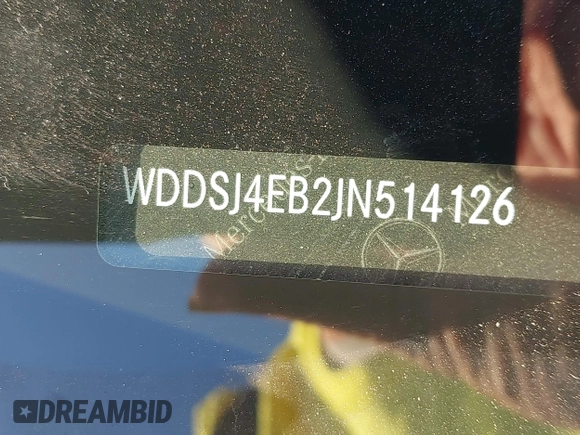 2018 Mercedes-Benz CLA 250 with VIN WDDSJ4EB2JN514126, listed as a IAAI auction lot 41743868 with 46,103 mi miles and . Bid and sale history available at DreamBid. Image 9.