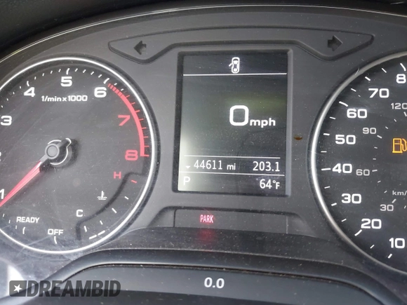 2018 Audi A3 Sedan Premium with VIN WAUAUGFF8J1041935, listed as a IAAI auction lot 41700356 with 44,611 mi miles. Bid and sale history available at carsss.com. Image 15.