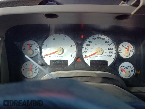 2003 Dodge Ram 3500 ST with VIN 3D7LU38C43G758348, listed as a Copart auction lot 88806075 with 309,083 mi miles and Salvage Title. Bid and sale history available at carsss.com. Image 9.
