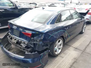 2018 Audi A3 Sedan Premium with VIN WAUAUGFF7J1051629, listed as a IAAI auction lot 41885251 with 86,606 mi miles. Bid and sale history available at carsss.com. Image 4.