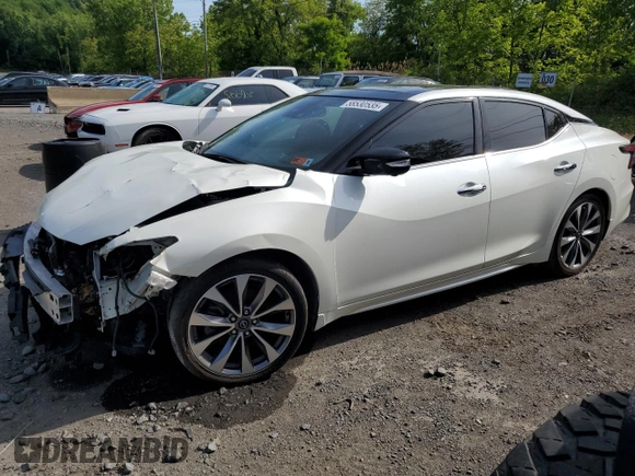 2023 Nissan Maxima Platinum z VIN 1N4AA6FVXPC504805, wystawiony jako Copart lot #58530535 z przebiegiem 43 943 mil mil oraz Szkoda całkowita • Salvage title. Historia ofert i sprzedaży dostępna na DreamBid. Obrazek 1.
