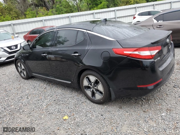 2013 Kia Optima Hybrid EX with VIN KNAGM4ADXD5053550, listed as a Copart auction lot 48962205 with 166,117 mi miles and Salvage Title. Bid and sale history available at carsss.com. Image 2.