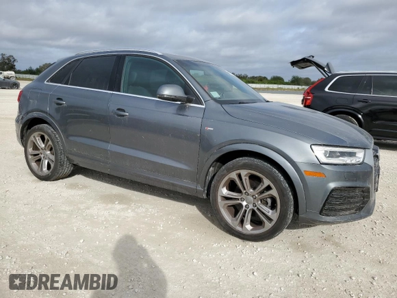 2017 Audi Q3 Prestige with VIN WA1GCCFS0HR005622, listed as a Copart auction lot 83565434 with 91,537 mi miles and Salvage Title. Bid and sale history available at carsss.com. Image 4.