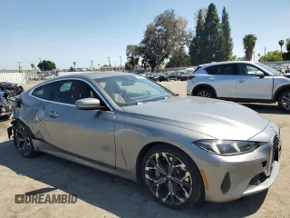 2025 BMW 4 Series 430i with VIN WBA43DA07SCS63339, listed as a Copart auction lot 51535265 with 10,594 mi miles and Salvage title. Bid and sale history available at DreamBid. Image 4.