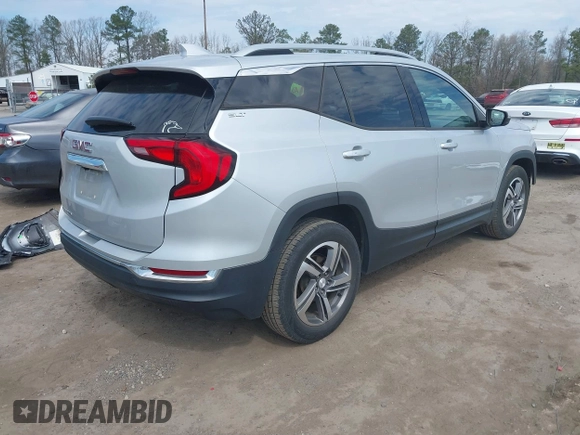 2019 GMC Terrain SLT with VIN 3GKALPEV8KL198121, listed as a IAAI auction lot 41877712 with 95,974 mi miles. Bid and sale history available at carsss.com. Image 4.