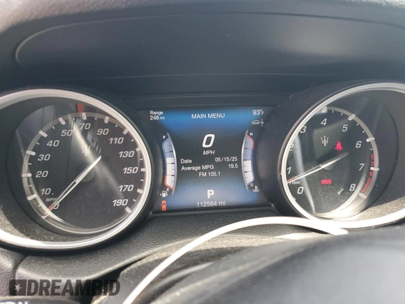 2017 Maserati Levante with VIN ZN661XUS8HX217521, listed as a Copart auction lot 57087625 with 112,564 mi miles and Clean title. Bid and sale history available at DreamBid. Image 9.
