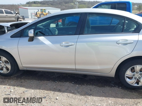 2014 Honda Civic Sedan LX with VIN 19XFB2F50EE039186, listed as a IAAI auction lot 41822494 with 116,499 mi miles. Bid and sale history available at carsss.com. Image 15.