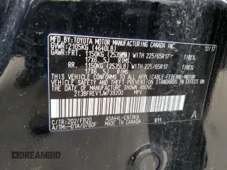 2018 Toyota RAV4 LE z VIN 2T3BFREV1JW739200, wystawiony jako Copart lot #57658435 z przebiegiem 76 956 mil mil oraz Szkoda całkowita • Salvage title. Historia ofert i sprzedaży dostępna na DreamBid. Obrazek 13.