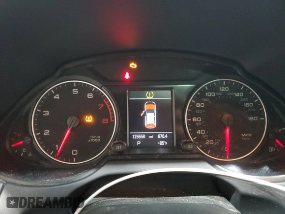 2012 Audi Q5 Premium Plus with VIN WA1LFAFP9CA062396, listed as a Copart auction lot 59847375 with 125,558 mi miles and Salvage title. Bid and sale history available at DreamBid. Image 9.