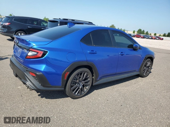 2023 Subaru WRX Premium with VIN JF1VBAF66P9822198, listed as a Copart auction lot 62338545 with 16,013 mi miles and Salvage title. Bid and sale history available at DreamBid. Image 3.