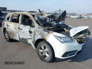 2014 Acura MDX Advance with VIN 5FRYD4H85EB043751, listed as a IAAI auction lot 41912182 with Not Provided miles and . Bid and sale history available at carsss.com. Image 1.