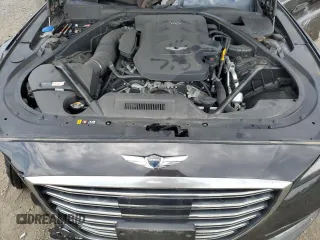 2018 Genesis G80 3.8L with VIN KMHGN4JE0JU254041, listed as a Copart auction lot 69163034 with 32,484 mi miles and Salvage Title. Bid and sale history available at carsss.com. Image 12.