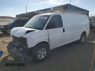 2005 Chevrolet Express Cargo with VIN 1GCFG15X051247280, listed as a Copart auction lot 48733945 with 129,391 mi miles and Salvage Title. Bid and sale history available at DreamBid. Image 1.