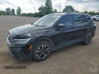 2023 Volkswagen Tiguan S with VIN 3VVFB7AX5PM082907, listed as a Copart auction lot 63643445 with 36,521 mi miles and Salvage title. Bid and sale history available at DreamBid. Image 1.