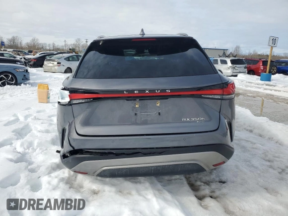 2023 Lexus RX 350h with VIN 2T2BBMCA4PC010296, listed as a Copart auction lot 46151765 with Not Provided miles and Salvage Title. Bid and sale history available at DreamBid. Image 6.