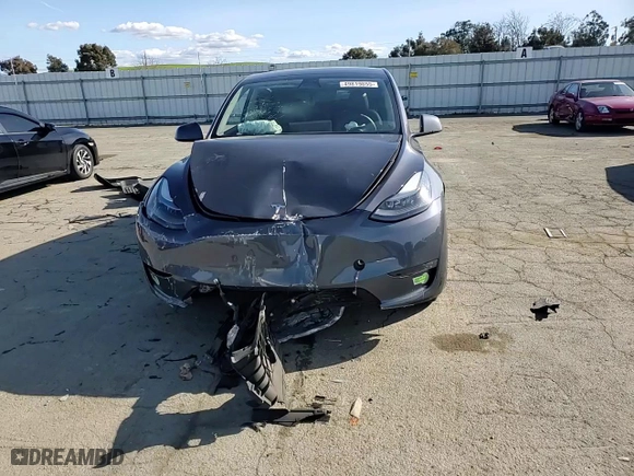 2023 Tesla Model Y Long Range with VIN 7SAYGDEE6PF637757, listed as a Copart auction lot 49819855 with 0 mi miles and Salvage Title. Bid and sale history available at carsss.com. Image 10.