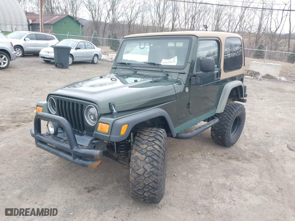 2005 Jeep Wrangler X with VIN 1J4FA39S85P308538, listed as a IAAI auction lot 41613121 with 56,196 mi miles. Bid and sale history available at carsss.com. Image 17.
