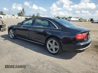 2013 Audi A8 4.0L with VIN WAUR2AFD1DN008020, listed as a Copart auction lot 50792045 with 132,293 mi miles and Clean title. Bid and sale history available at DreamBid. Image 2.