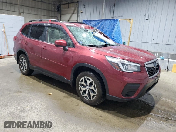 2019 Subaru Forester Premium with VIN JF2SKAGC5KH533864, listed as a Copart auction lot 55260995 with Not provided miles and Salvage title. Bid and sale history available at DreamBid. Image 4.