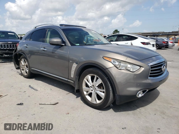 2016 Infiniti QX70 с VIN JN8CS1MU5GM671715, выставлен на аукционе Copart как лот 60037385 с пробегом Не указан миль и Списание • Salvage title. История ставок и продаж доступна на DreamBid. Изображение 4.