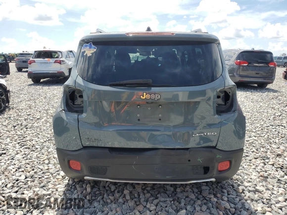 2017 Jeep Renegade Limited with VIN ZACCJADB1HPE48460, listed as a Copart auction lot 60646285 with 134,327 mi miles and Salvage title. Bid and sale history available at DreamBid. Image 6.