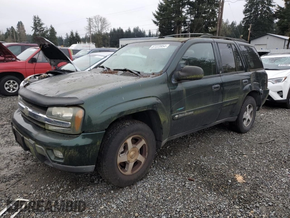 2003 Chevrolet TrailBlazer LTZ with VIN 1GNDT13S332336835, listed as a Copart auction lot 87223954 with 154,435 mi miles and Salvage Title. Bid and sale history available at DreamBid. Image 1.