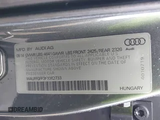 2015 Audi S3 2.0T Prestige with VIN WAUFFGFF3F1062733, listed as a IAAI auction lot 41725140 with 106,815 mi miles. Bid and sale history available at carsss.com. Image 9.