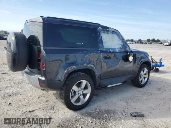 2024 Land Rover Defender S with VIN SALEJ6EX0R2253776, listed as a Copart auction lot 58965225 with 6,926 mi miles and Salvage title. Bid and sale history available at DreamBid. Image 3.